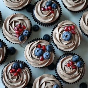 Berry Chocolate Cupcakes