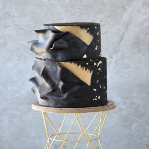 Black and Gold Cake