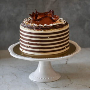 Brown Striped Cake