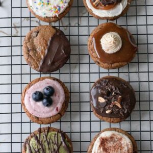 Chocolate Chip Cookies with Assorted Toppings