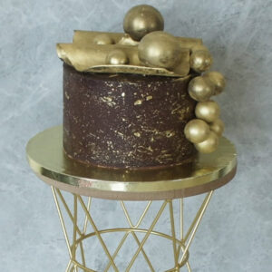 Chocolate Sphere and Sail Cake