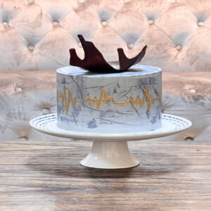 ECG Line Cake