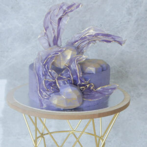 Rice Paper Sail Cake with Chocolate Hearts