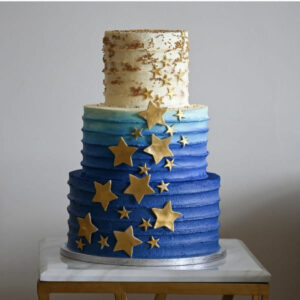 Stars and Sprinkles Ombré Cake