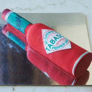 Tabasco Bottle Cake
