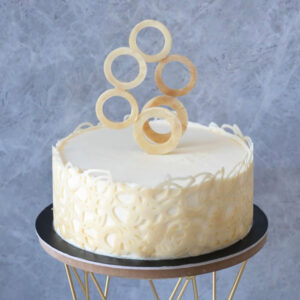 White Chocolate Lace Cake