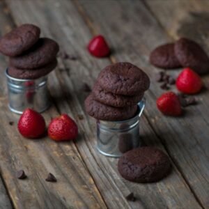 Dark chocolate cookies