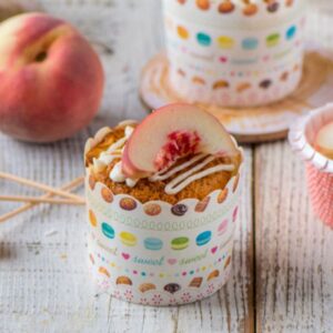 Peach cobbler muffins