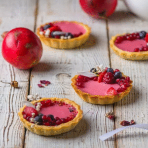 Pomegranate Panna Cotta Tart